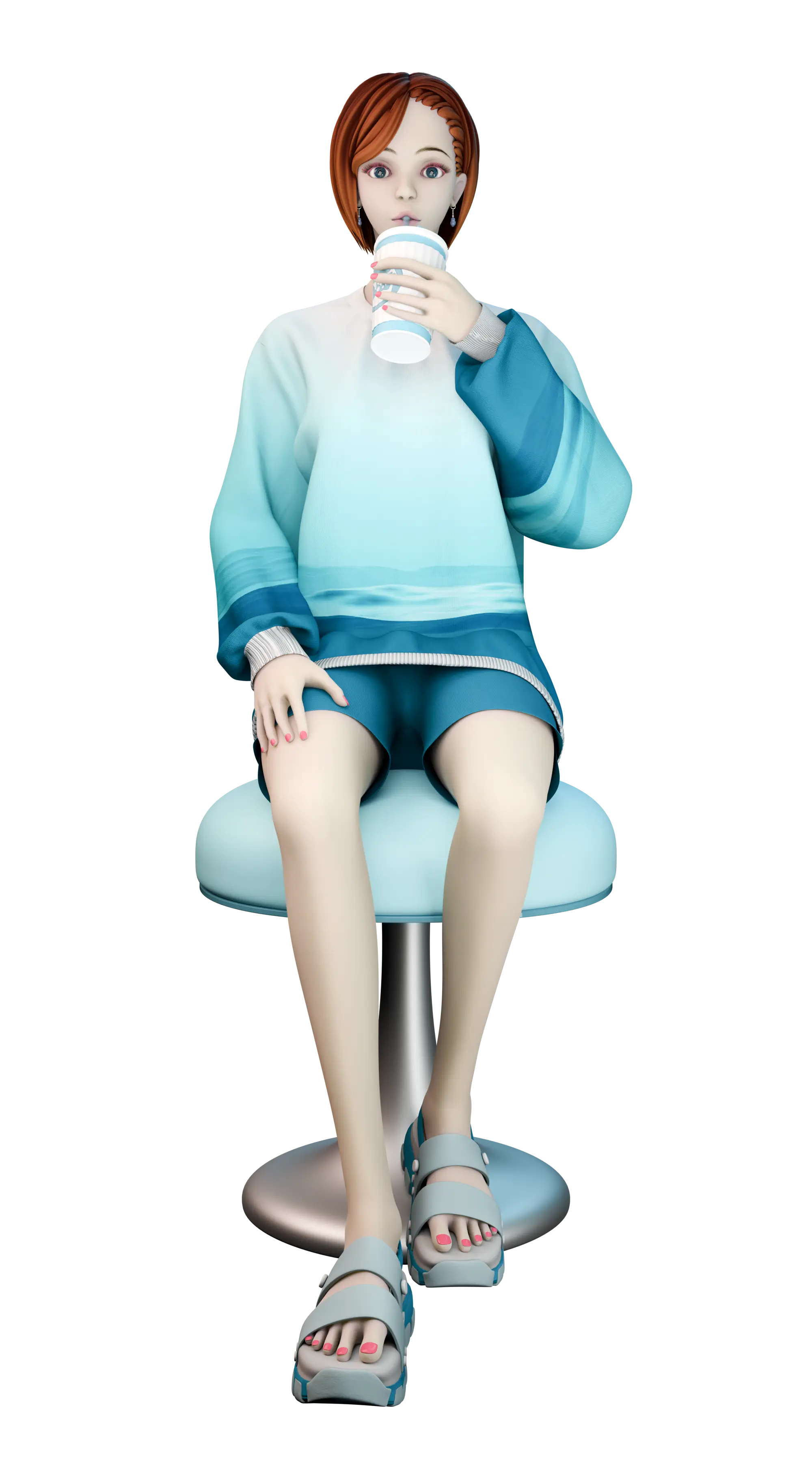 Маскот с кофе